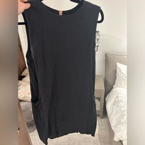 Lunya black dress cover up shirt- sleep dress